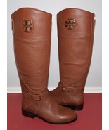 Tory Burch Sz 5.5 Womens Adeline Riding Boots Almond Brown Tumbled Leath... - $103.94