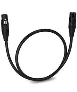 LyxPro 6 Feet XLR Microphone Cable Balanced Male to Female 3 Pin Mic Cor... - £4.82 GBP