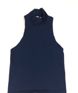 Express Women Shirt Petite Body Contour Cropped High Neck halter Tank Bl... - £11.85 GBP