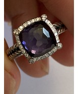 Pre Owned David Yurman CHATELAINE BLACK ORCHID  Ring size  7 - £377.98 GBP