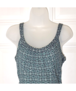 Ann Taylor Loft Midi Dress Size 6 Multicolor Sleeveless Belt Side Zip St... - $330.28 MXN