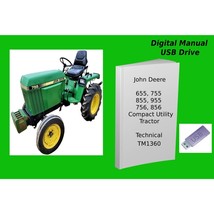 John Deere 655 755 855 955 756 856 Compact Utility Tractor Technical Manual Read - £18.77 GBP