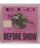 E.L.O. / ELO  - VINTAGE ORIGINAL CLOTH CONCERT TOUR BACKSTAGE PASS - $10.00