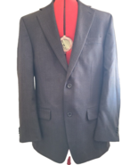 Michael Kors Men&#39;s Pure Wool Chocolate Brown Plaid Suit Jacket Blazer Si... - £31.38 GBP