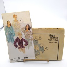 UNCUT Vintage Sewing PATTERN Vogue 7197, Ladies 1978 Half Size Loose Fit... - $14.52