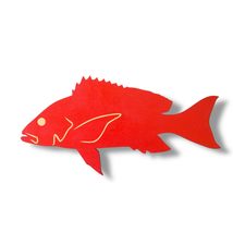 Sign - CUSTOM - Red Snapper (RED, 18x9 Inches) - $19.59+