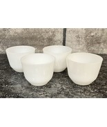 (4) Vintage FEDERAL Milk Glass Small Berry Custard Cups Bowls Dining Des... - $9.49