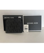 Michael Kors Jet Set Men&#39;s PVC Leather Slim Bifold Wallet w/Gift Box Bla... - $39.00