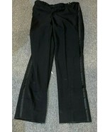 ADJUSTABLE UNHEMMED CUSTOMIZABLE TUXED0 PANTS BLACK WAIST 32 33 34 35 36... - $736.52 MXN