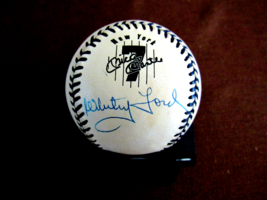 Whitey Ford 1961 Wsc Mvp Yankees Hof Signed Auto Vintage Mantle # 7 Baseball Jsa - £270.62 GBP