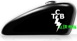 TCB STICKER VINYL DECAL taking care of business biker motorcycle tank badge - £3.85 GBP+