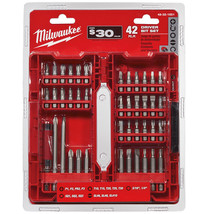 Milwaukee 48-32-1551 42 Piece Heavy Duty Premium Grade S2 Steel Driver Bit Set - £50.31 GBP