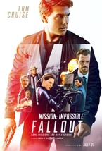 Mission Impossible Fallout Movie Poster Tom Cruise Film Print 24x36&quot; 27x40&quot; - $11.90+