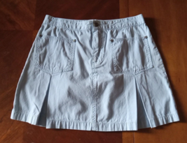 Route 66 Women&#39;s Blue  Snap Button Front A Line Skirt Size 4 - £7.59 GBP