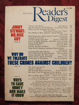 Readers Digest March 1985 Jimmy Stewart Nathan M Adams John Barron - £7.19 GBP