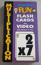 Multiplication Learning Is Fun Flash Cards On Video VHS Video - $18.69