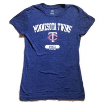 Minnesota Twins Women&#39;s Extra Large Blue XL MLB Baseball T-Shirt 14/16 - £7.78 GBP