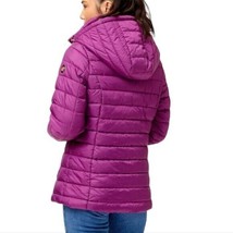 JESSICA SIMPSON Cranberry Hooded Puffer Winter Coat Parka Women&#39;s Large ... - £42.46 GBP