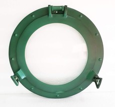 12&quot; Maritime Antique Green Patina Nautical Porthole Round Window Glass N... - £39.42 GBP