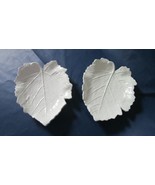 COSTA POTTERY ITALY PAIR OF DISHES LEAF SHAPED 7&quot; - £43.02 GBP