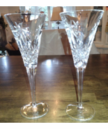 2 Waterford Crystal Champagne Toasting Flute Stems - €51,68 EUR