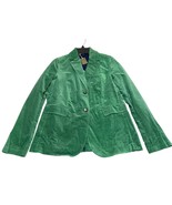 Ann Mashburn Sarah Jacket Apple Stretch Velveteen Size Small Green New w... - $471.85 CAD