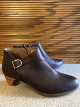 Dansko Women’s Darbie Stacked Wood Heel Boots Chocolate Brown Leather 42... - $80.74