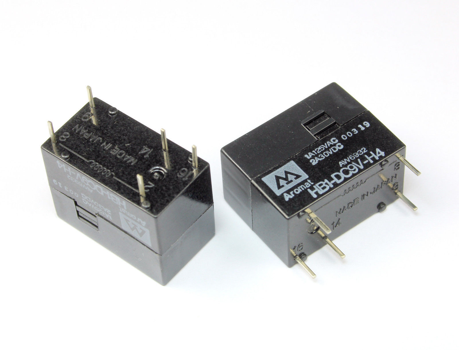 1pc Aromat 9VDC  Relay, SPDT,  1A 125 VAC, 1A 30VDC,  HB1-dc9v-h4 (Matsu... - $8.50