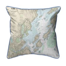 Betsy Drake Portland Harbor and Vacinity, ME Nautical Map - Light Blue Cord - $49.49