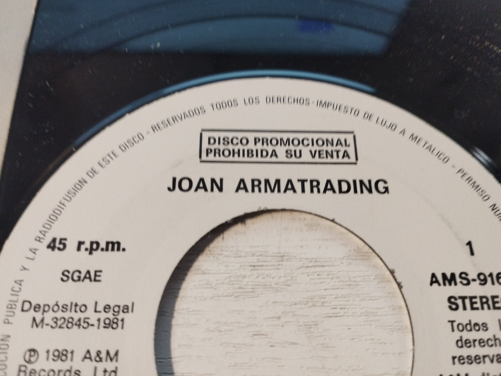Joan Armatrading - I'M Lucky 1981 Am - Single LP vinyl 7 " VG/VG Promo Item image 3
