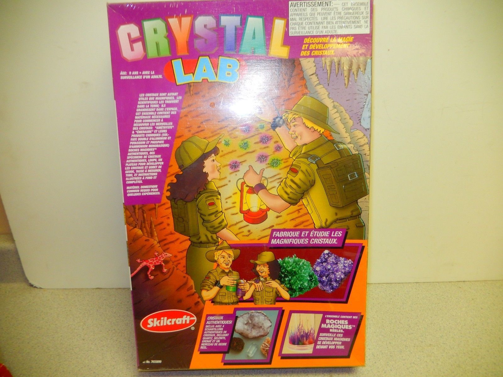 SKILCRAFT CRYSTAL LAB SCIENCE KIT AGES 9 AND UP SEALED GROW CRYSTALS - - $10.35