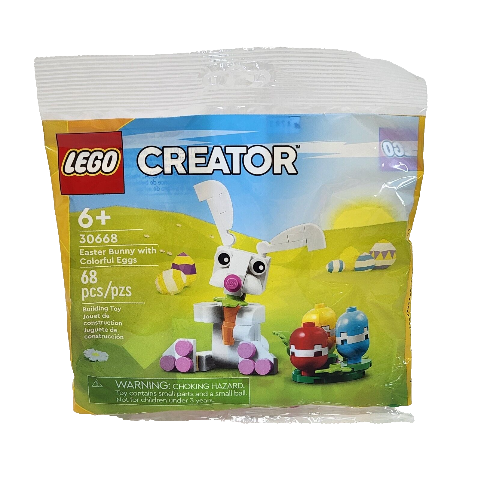 NEW LEGO CREATOR EASTER BUNNY W COLORFUL EGGS # 30668 68 PIECES SEALED P... - $9.50