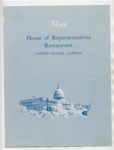 House of Representatives Restaurant Menu United States Capitol 1969 - £21.80 GBP