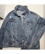 Aeropostale Women&#39;s Distressed Denim Jean Jacket Size XL - $352.89 MXN