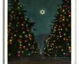 Kiwanis Mile of Christmas Trees Santa Rosa Ave Pasadena CA UNP WB Postca... - $3.91