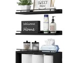 Floating Shelves With Extra Cube Shelf For Wall Decor With Gold Metal Ra... - $58.99