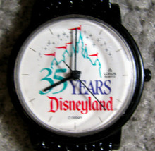 Disneyland 35 Years Anniversary Lorus Quartz Wrist Watch (Leather Band) Disney - £7.92 GBP