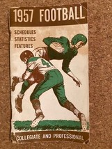 Vintage 1957 Football Stats Schedules Collegiate and Professional Booklet - £9.70 GBP
