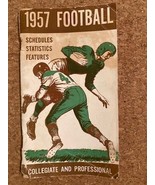 Vintage 1957 Football Stats Schedules Collegiate and Professional Booklet - $12.38