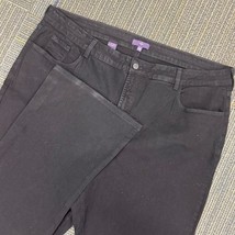 NYDJ Not Your Daughters Jeans Black Rhinestone Back Pockets Bootcut 22W - $34.99
