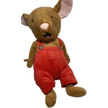 Kohs Cares Plush If You Give a Mouse a Cookie Red Overalls  Stuffed Animal - £7.53 GBP