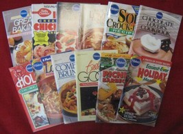 Lot 12 Pillsbury Cookbook 1980s-2000 Holiday Brunch Bread Picnic BBQ Soup  10-J - £13.04 GBP