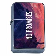 No Promises Flip Top Oil Lighter Em1 Smoking Cigarette Silver Case Included - £7.15 GBP