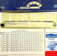 Acu Arc Ruler Engineering Architect In Box Complete 1950-60s Drawing Supply E37 - £62.64 GBP