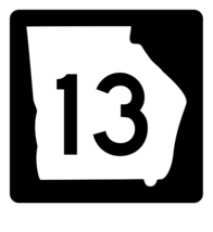 Georgia State Route 13 Sticker R3562 Highway Sign  - $1.45+