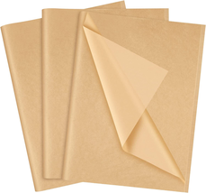 NEBURORA Kraft Tissue Paper for Gift Bags 60 Sheets Beige Wrapping Tissu... - £9.20 GBP