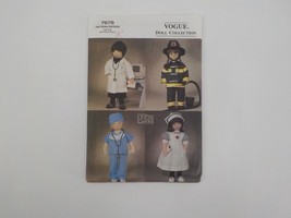 Vogue Craft Pattern #7678 18&quot; Vogue Doll Collection Doll Uniforms Uncut 2002 - £15.74 GBP