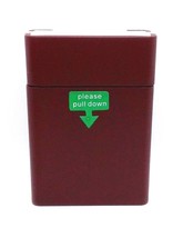 RYO Brown Plastic Slide Down Open &amp; Close King Size Cigarette Pack Holder - $8.90