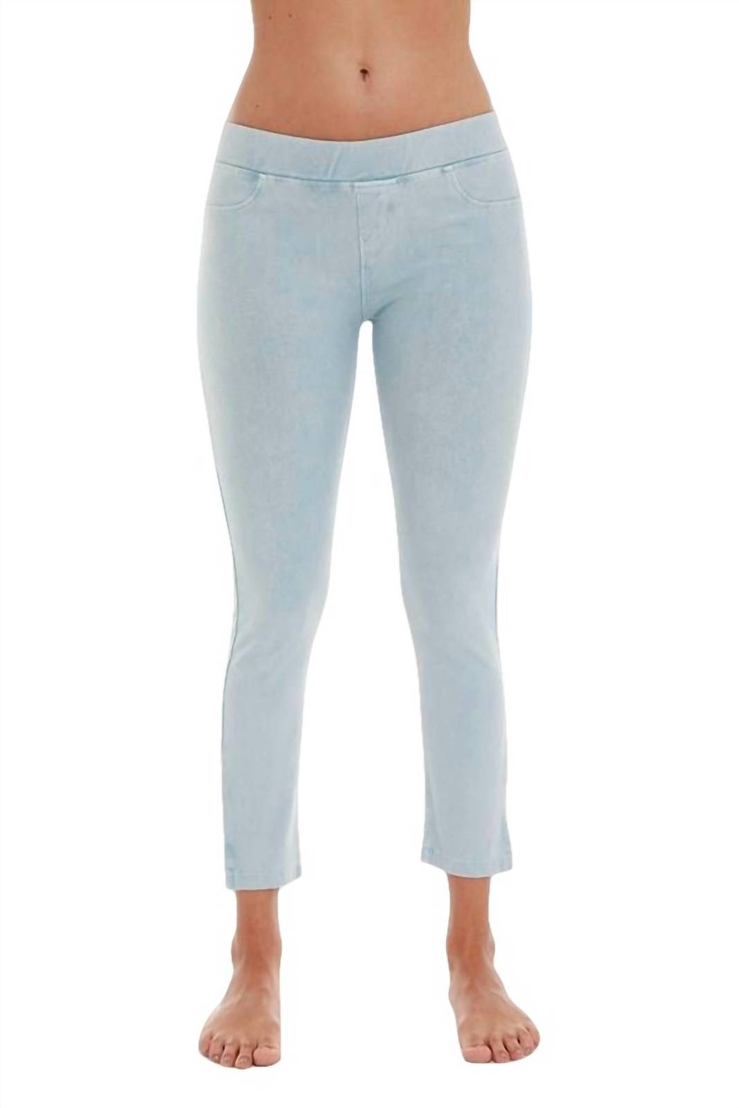 French Kyss high rise capri in LightBlue