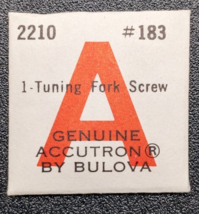 NOS Genuine Accutron By Bulova 2210 Part #183 - Tuning Fork Screw - $9.89